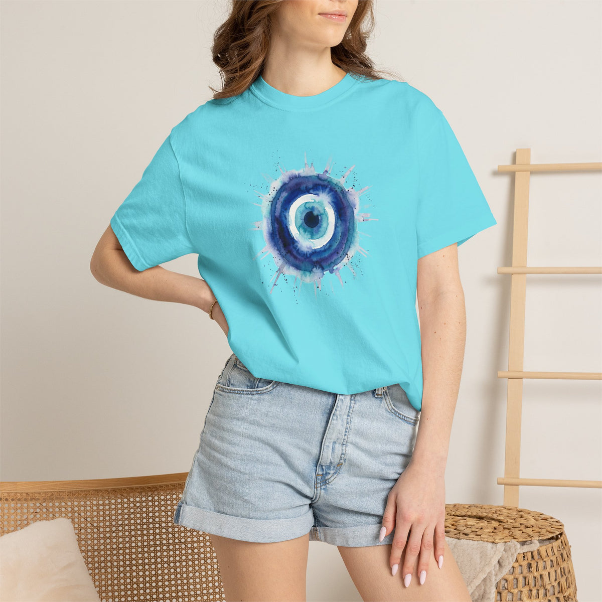 Watercolor Evil Eye