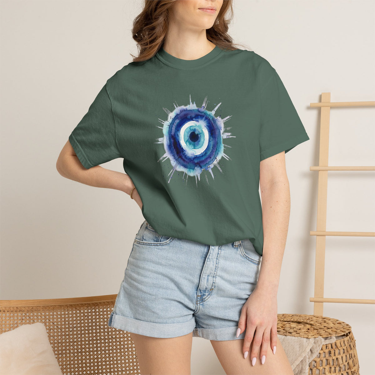 Watercolor Evil Eye