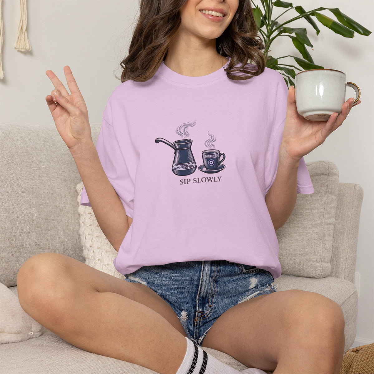 Sip Slowly Briki  & Coffee Cup