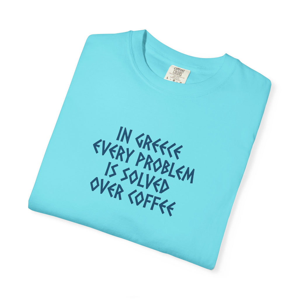 In Greece Every Problem Is Solved Over Coffee