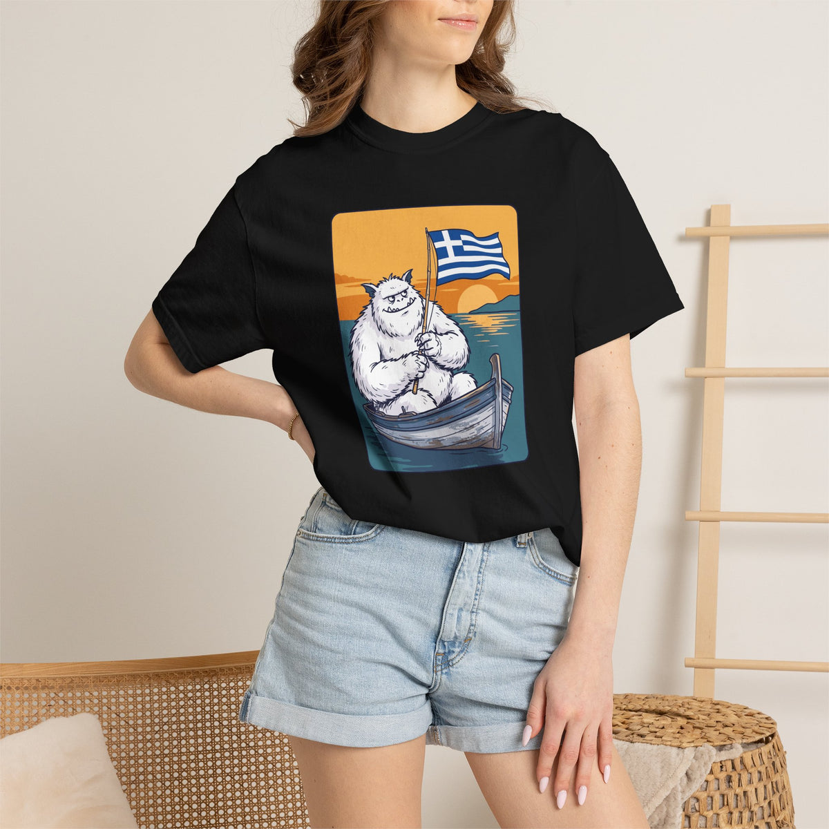 Baboula  Fishing  Greek Flag