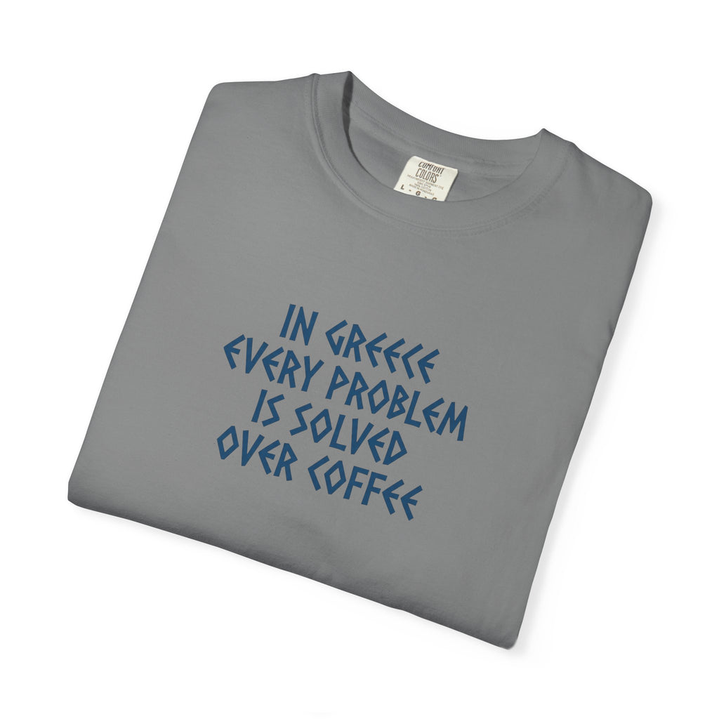 In Greece Every Problem Is Solved Over Coffee