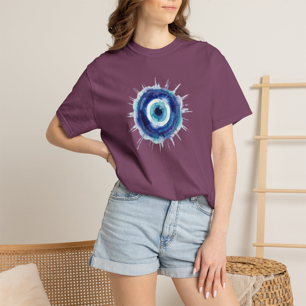 Watercolor Evil Eye