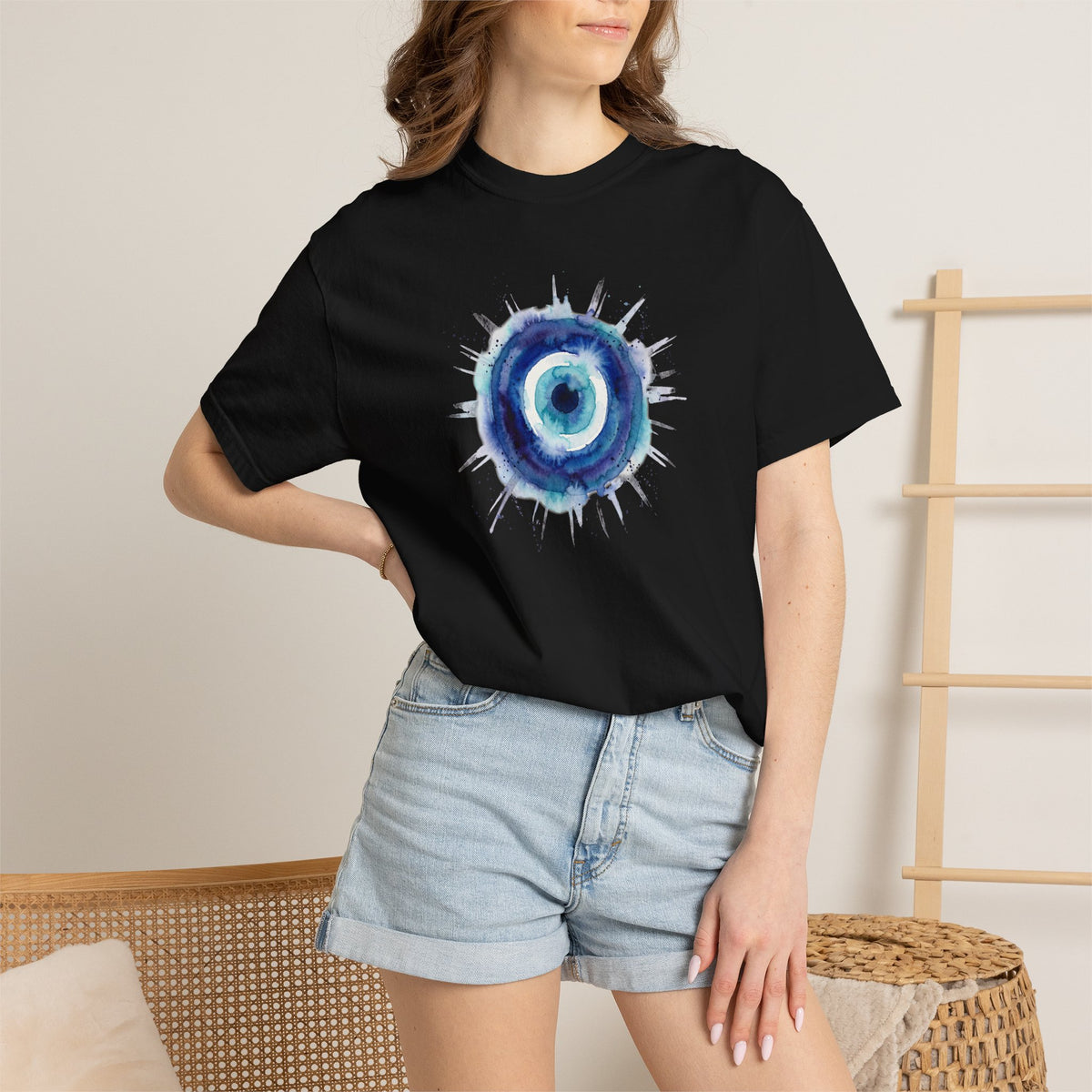 Watercolor Evil Eye