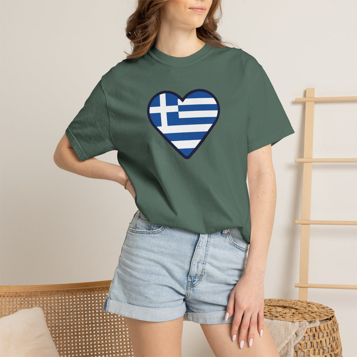 Greek Flag Heart