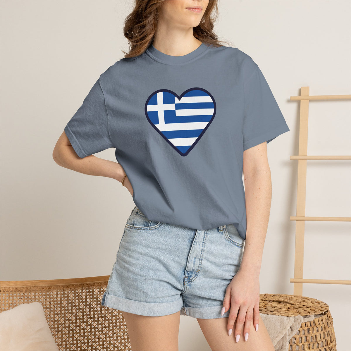 Greek Flag Heart