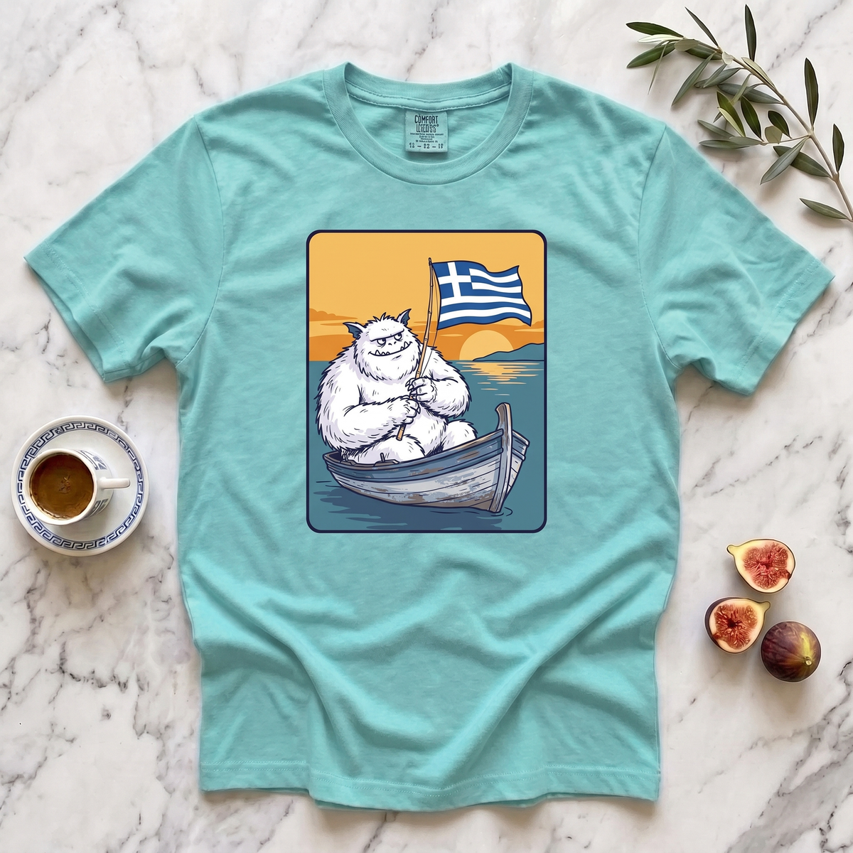 Baboula  Fishing  Greek Flag