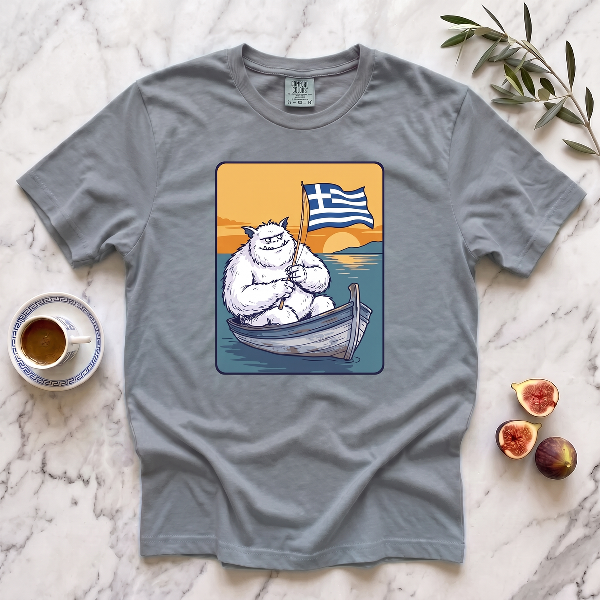 Baboula  Fishing  Greek Flag