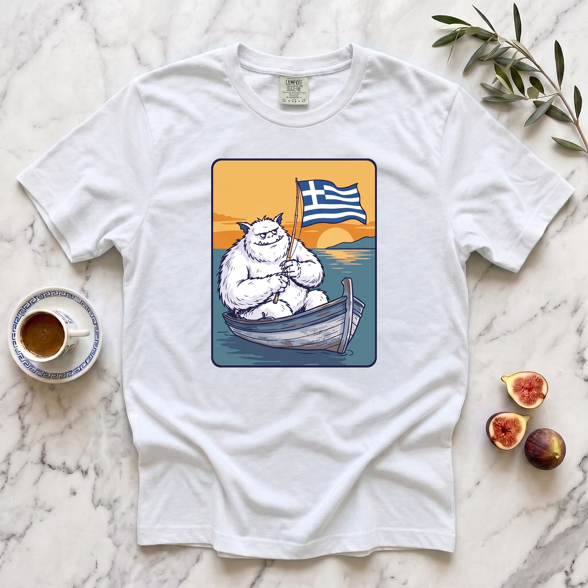 Baboula  Fishing  Greek Flag